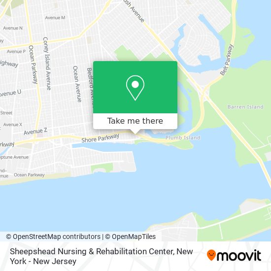 Mapa de Sheepshead Nursing & Rehabilitation Center