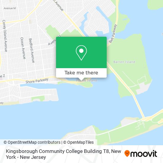 Mapa de Kingsborough Community College Building T8