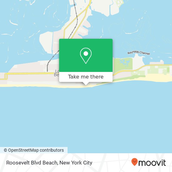 Roosevelt Blvd Beach map