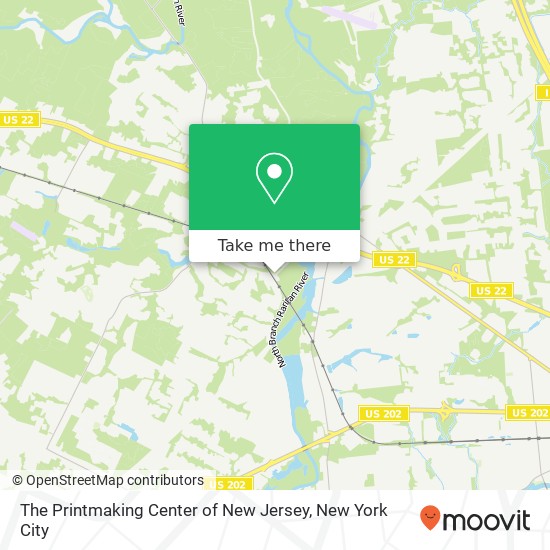 Mapa de The Printmaking Center of New Jersey