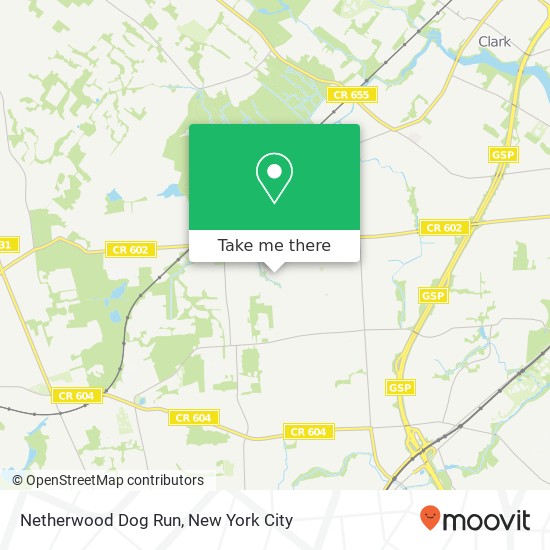 Mapa de Netherwood Dog Run