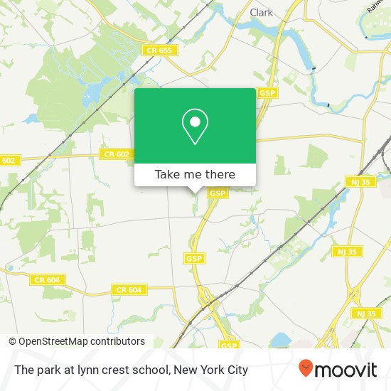 Mapa de The park at lynn crest school