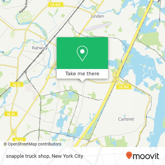 snapple truck shop map