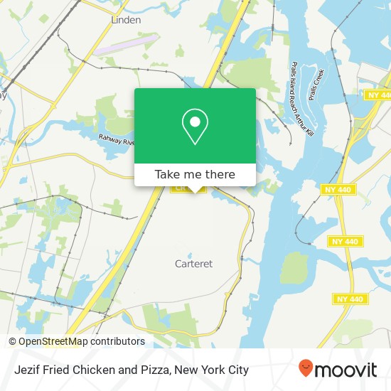 Jezif Fried Chicken and Pizza map