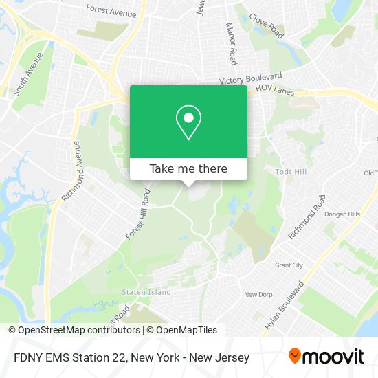 FDNY EMS Station 22 map