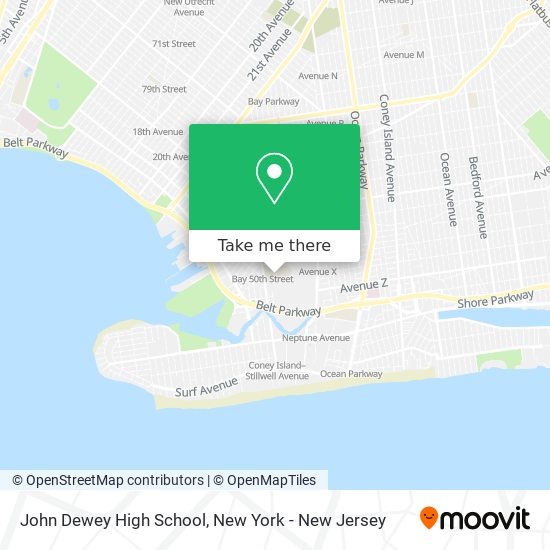 Mapa de John Dewey High School