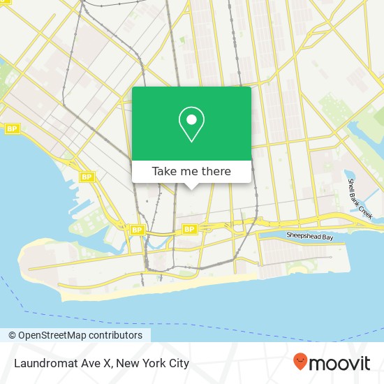 Mapa de Laundromat Ave X