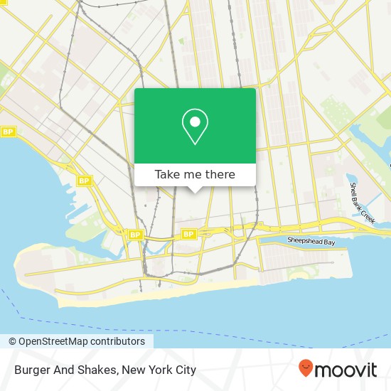 Burger And Shakes map