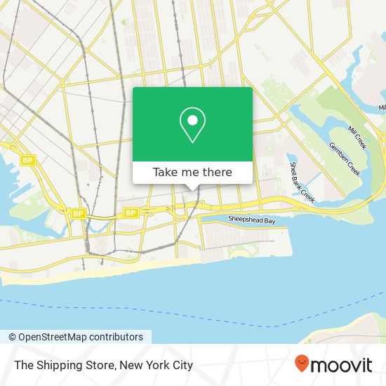 The Shipping Store map