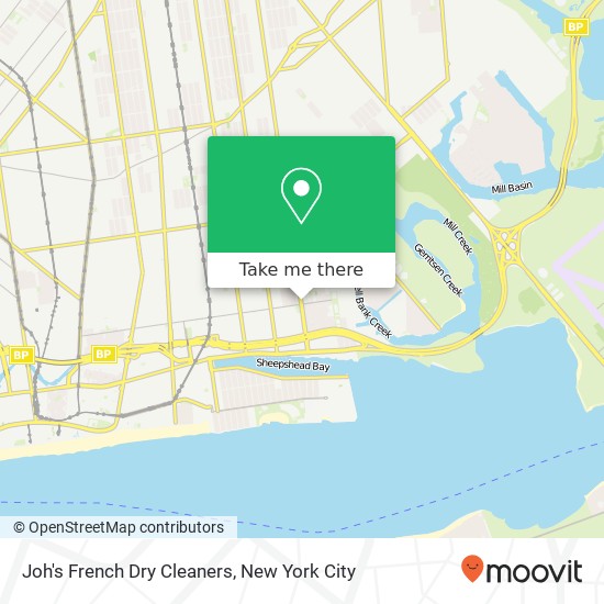 Mapa de Joh's French Dry Cleaners