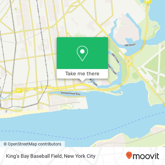 Mapa de King's Bay Baseball Field