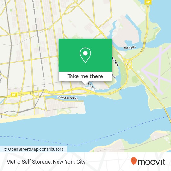Mapa de Metro Self Storage