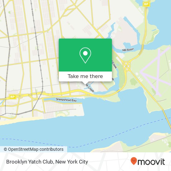 Mapa de Brooklyn Yatch Club