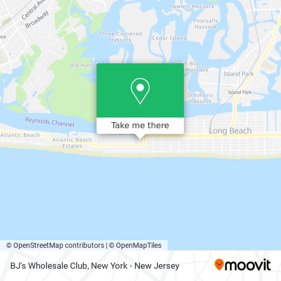Mapa de BJ's Wholesale Club