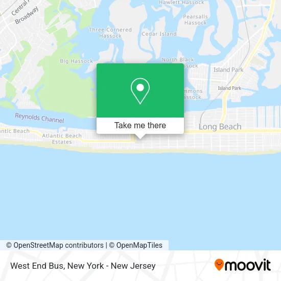 West End Bus map