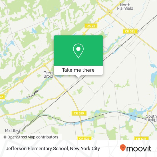 Mapa de Jefferson Elementary School