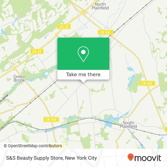 Mapa de S&S Beauty Supply Store