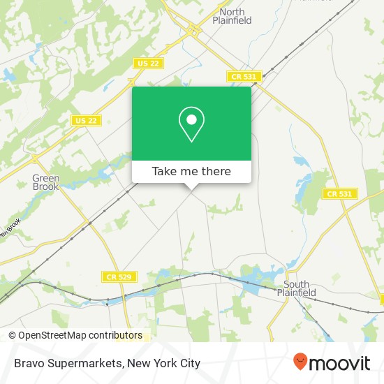 Bravo Supermarkets map