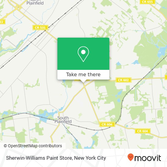 Mapa de Sherwin-Williams Paint Store