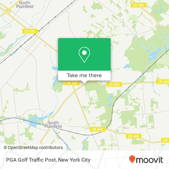 Mapa de PGA Golf Traffic Post