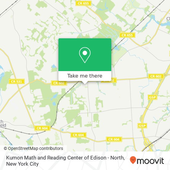Mapa de Kumon Math and Reading Center of Edison - North