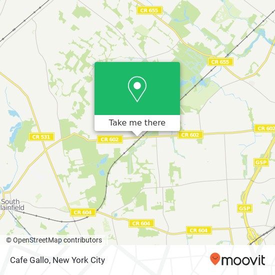 Mapa de Cafe Gallo