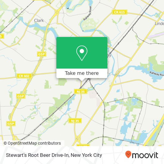 Stewart's Root Beer Drive-In map