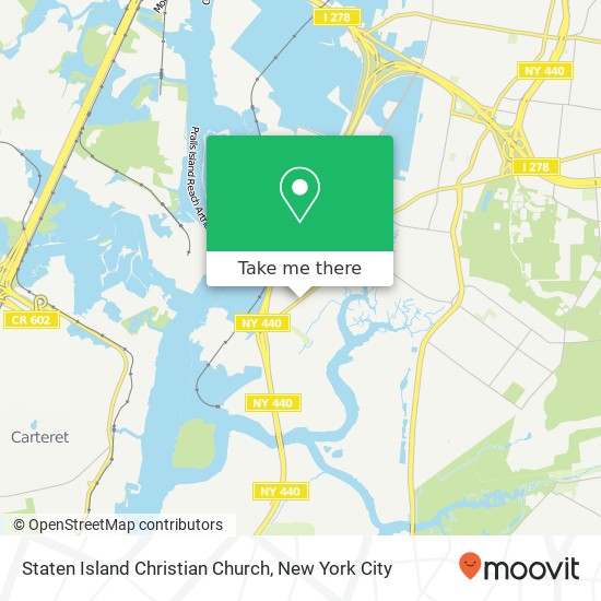 Staten Island Christian Church map