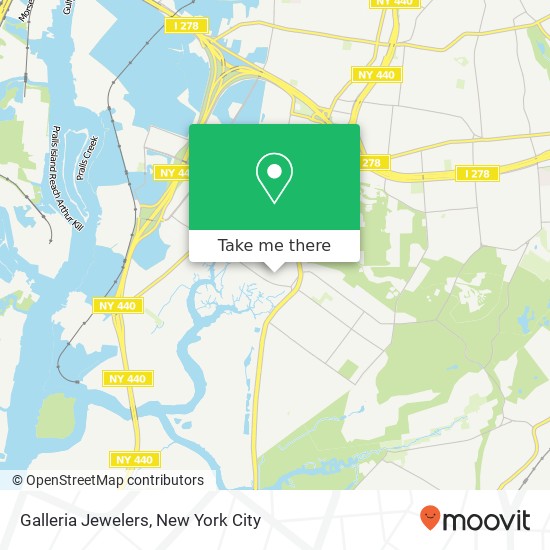 Galleria Jewelers map