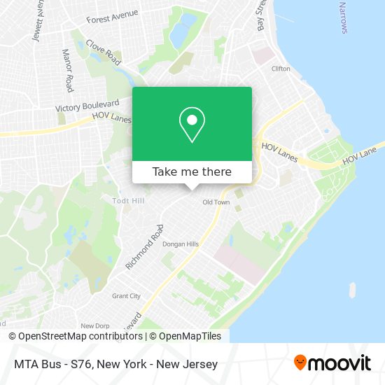 Mapa de MTA Bus - S76