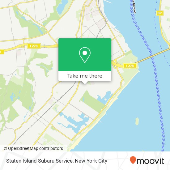 Staten Island Subaru Service map