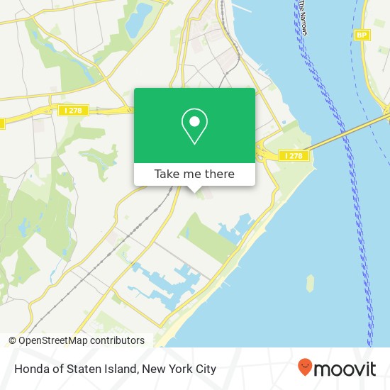 Honda of Staten Island map