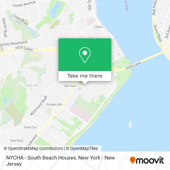 NYCHA - South Beach Houses map