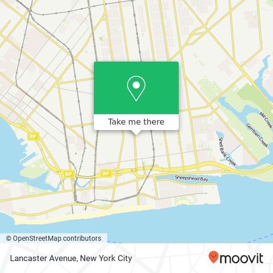 Mapa de Lancaster Avenue