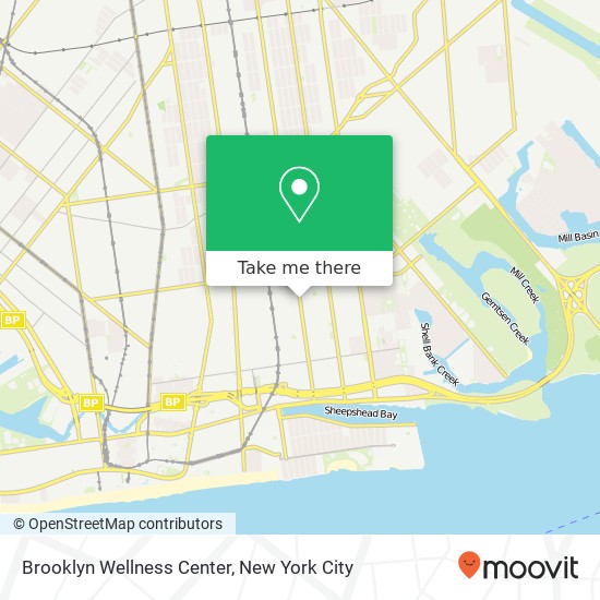 Brooklyn Wellness Center map