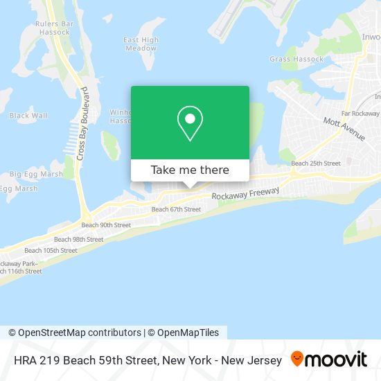 Mapa de HRA 219  Beach 59th Street