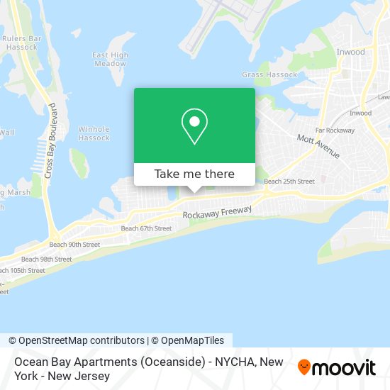 Ocean Bay Apartments (Oceanside) - NYCHA map