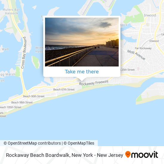 Rockaway Beach Boardwalk map