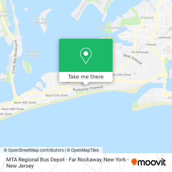Mapa de MTA Regional Bus Depot - Far Rockaway