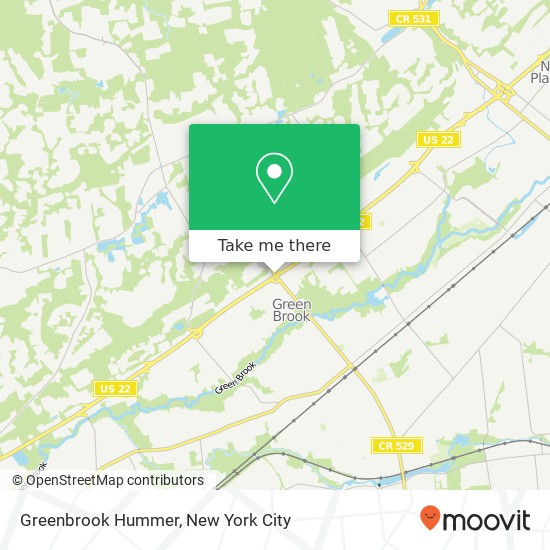Greenbrook Hummer map