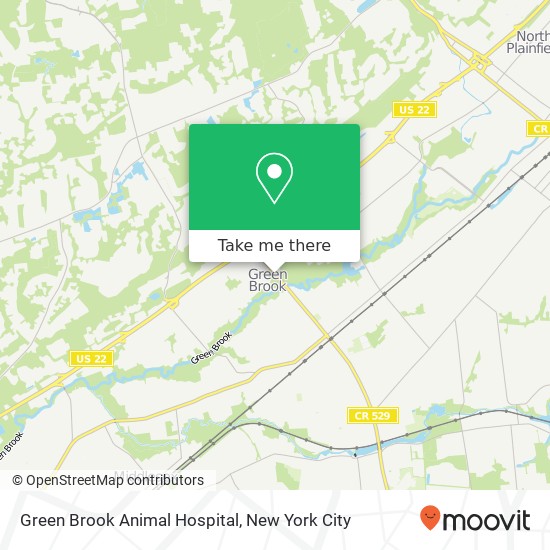 Green Brook Animal Hospital map