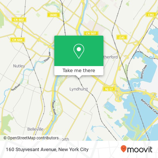 Mapa de 160 Stuyvesant Avenue