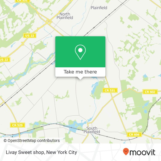Mapa de Livay Sweet shop