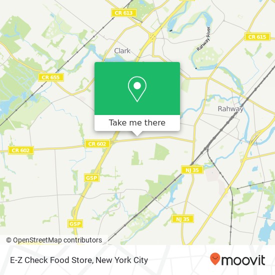 Mapa de E-Z Check Food Store