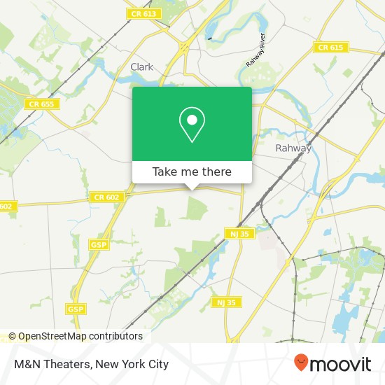 M&N Theaters map