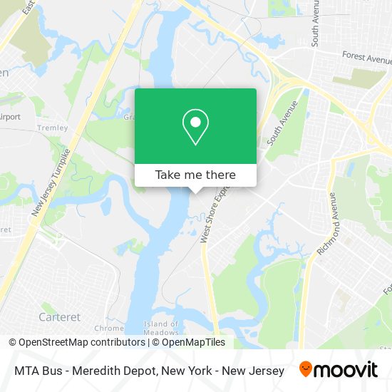 Mapa de MTA Bus - Meredith Depot