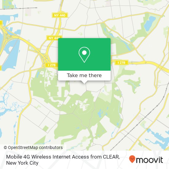 Mobile 4G Wireless Internet Access from CLEAR map