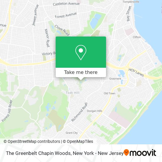 The Greenbelt Chapin Woods map