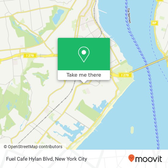 Fuel Cafe Hylan Blvd map