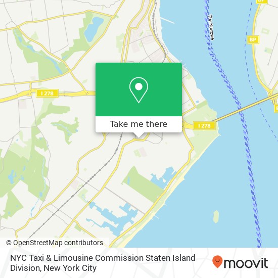 NYC Taxi & Limousine Commission Staten Island Division map